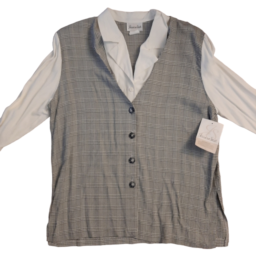 Jessica Scott Vintage Top NWT Size Large